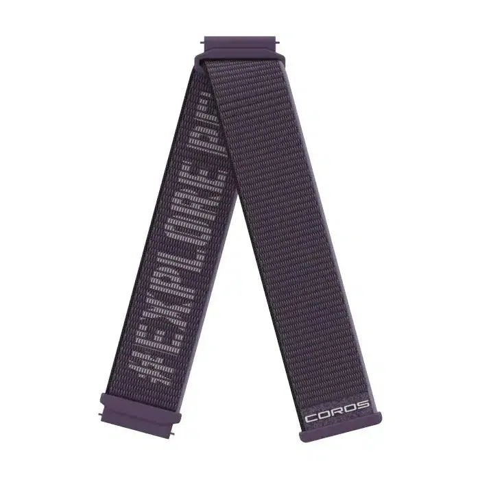 COROS 22mm Nylon Watch Band - Purple