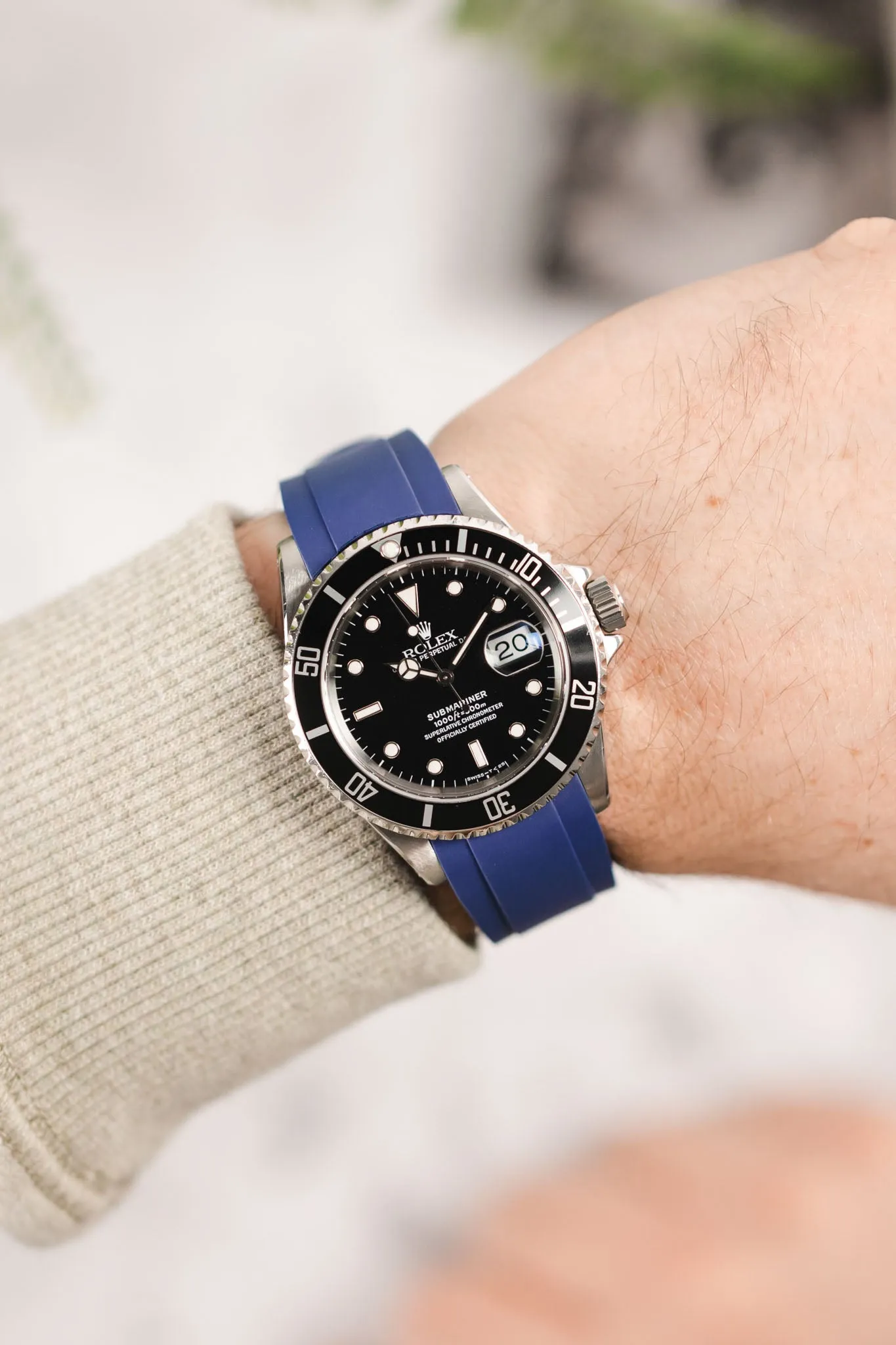 CRAFTER BLUE RX01 Rubber Watch Strap for Rolex Watches – BLUE