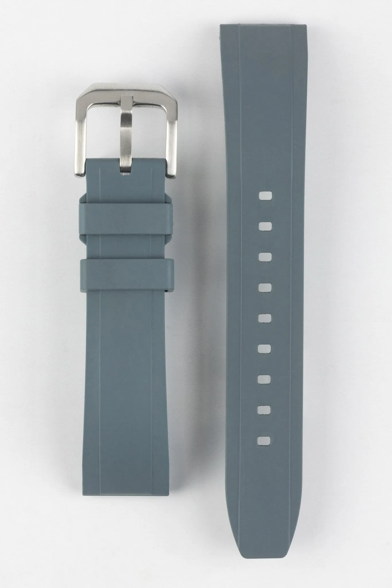 CRAFTER BLUE UX03 Grey FKM Rubber Watch Strap