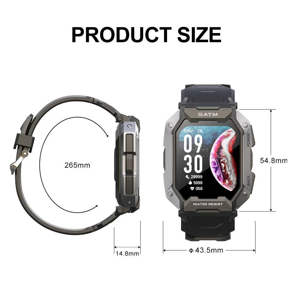 DIXON - Tactical Smart Watch 380mAh