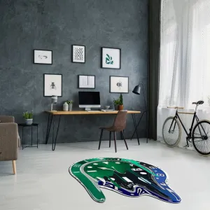 Drip Hulk VS. Batman Watch Area / Throw Rug