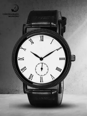 Elegant Black Lorem Chronograph Watch –LR163