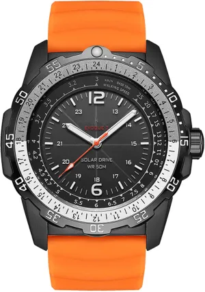 Findtime Solar Powered Watches for Men 5ATM Waterproof Diving LED Men's Wristwatch for Marathon Survival Swimming Military Tactical Field Watch