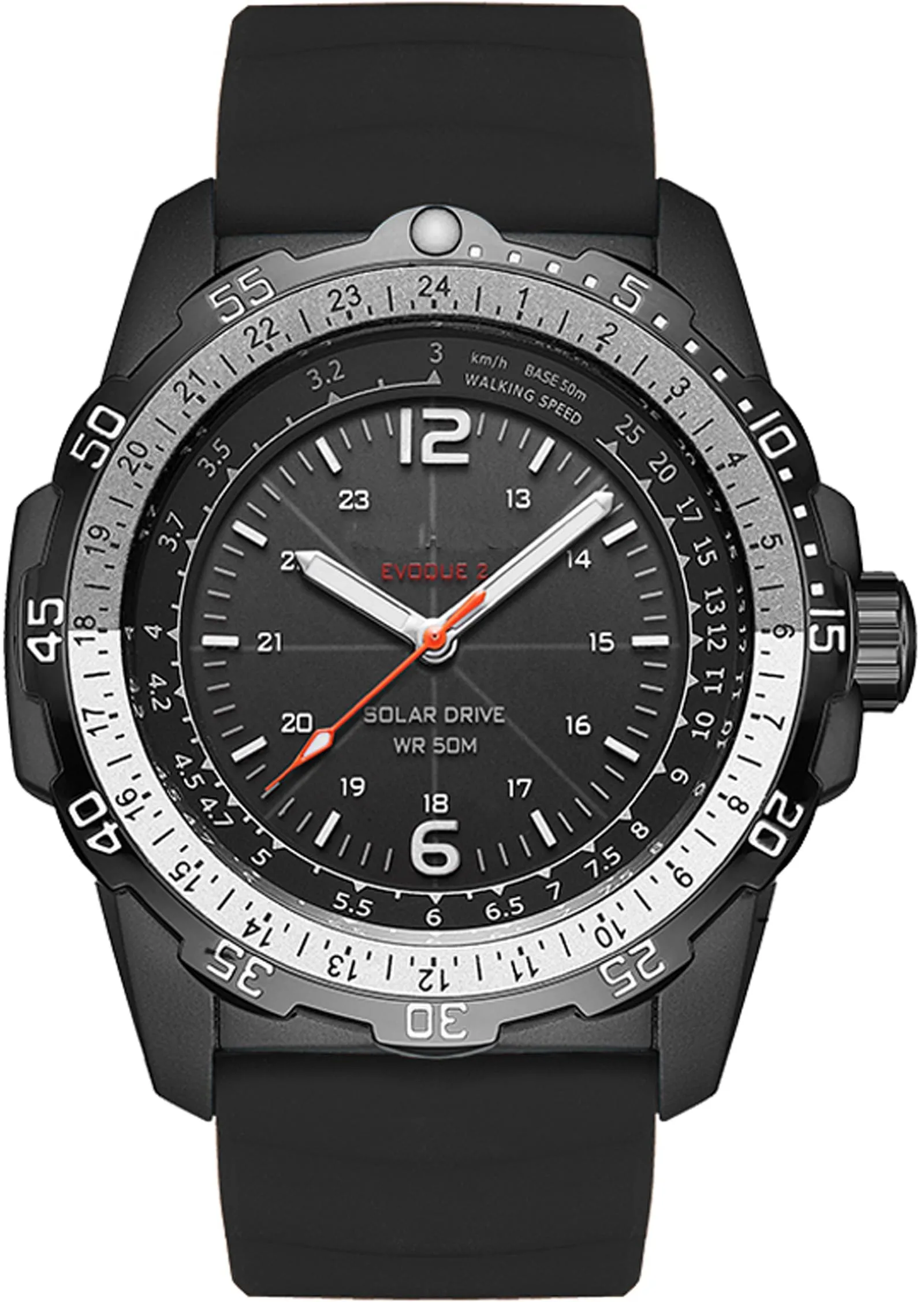 Findtime Solar Powered Watches for Men 5ATM Waterproof Diving LED Men's Wristwatch for Marathon Survival Swimming Military Tactical Field Watch