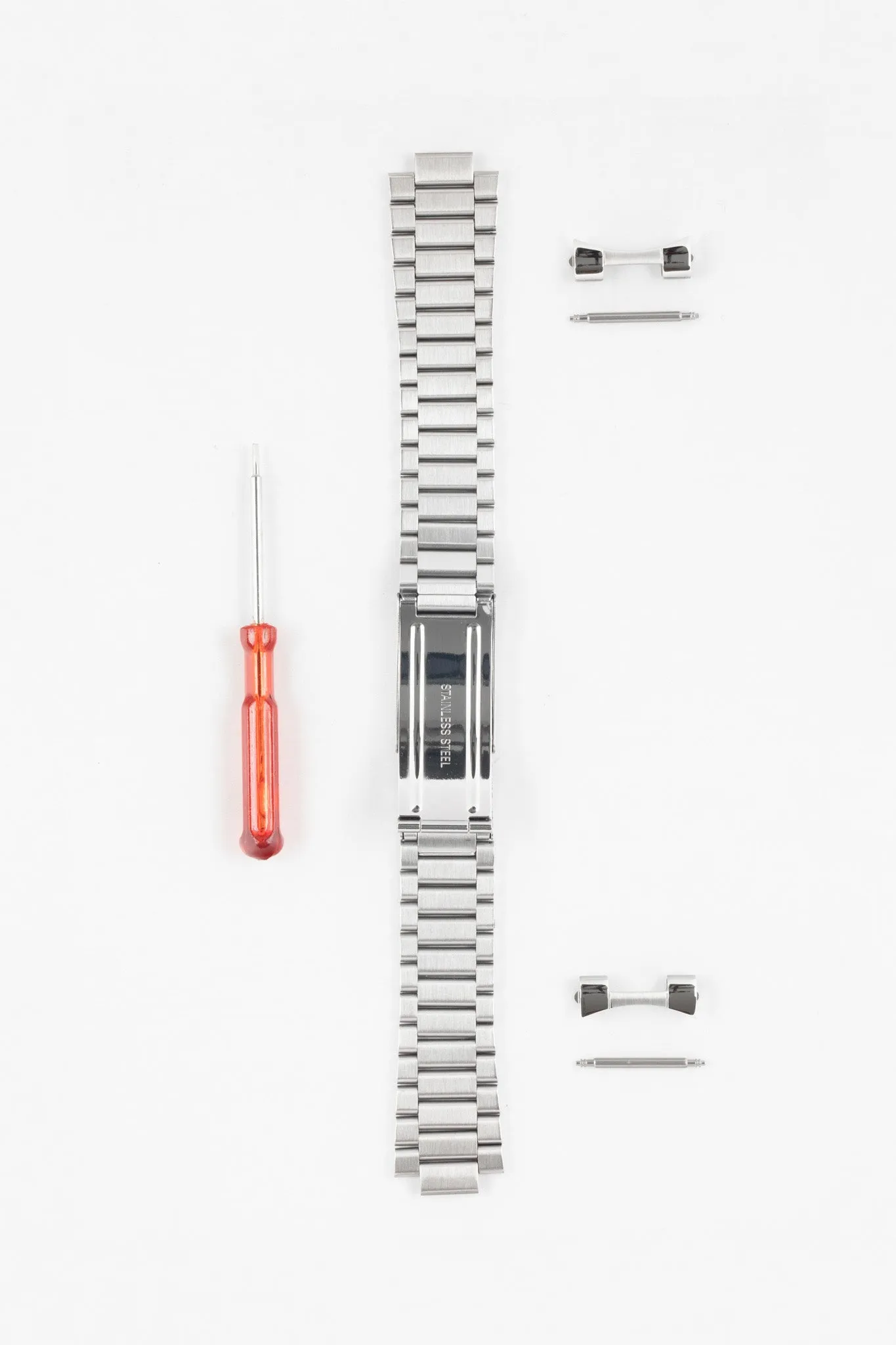 Forstner FLAT LINK Stainless Steel Watch Bracelet for OMEGA Seamaster - POLISHED/BRUSHED