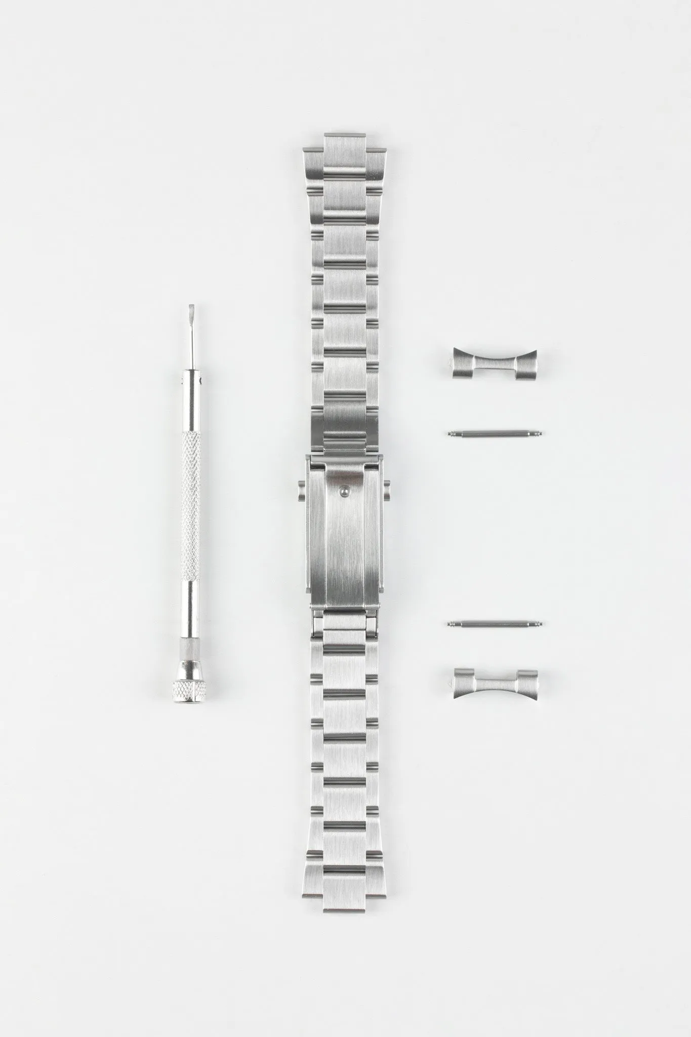 Forstner MODEL O Stainless Steel Oyster-Style Watch Bracelet for OMEGA Seamaster - BRUSHED Finish