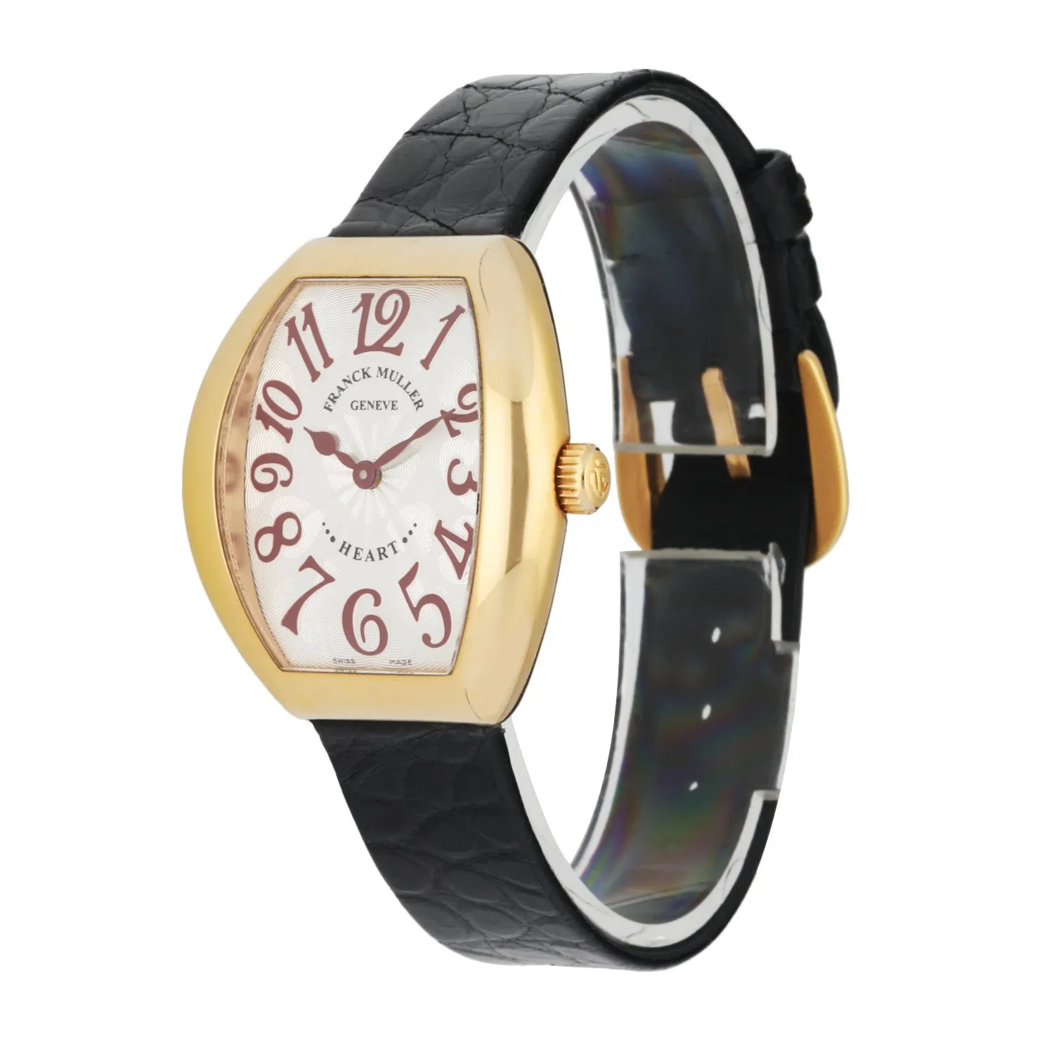 Franck Muller Heart To Heart 5002L QZ 18K Yellow Gold Women's Watch Box & Papers