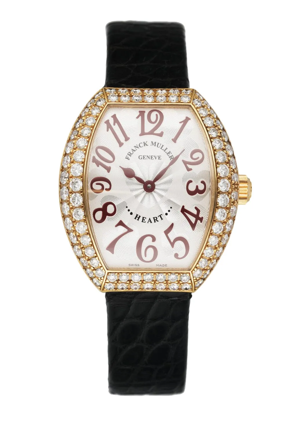Franck Muller Heart To Heart 5002L QZ D2 18K Yellow Gold Diamonds Women's Watch