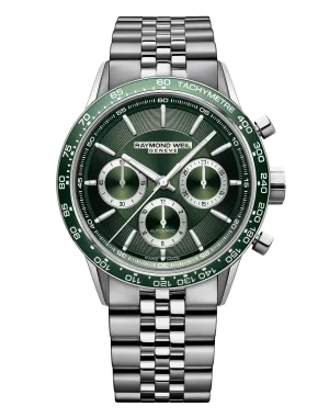 Freelancer Men's Automatic Chronograph Green Dial Watch
