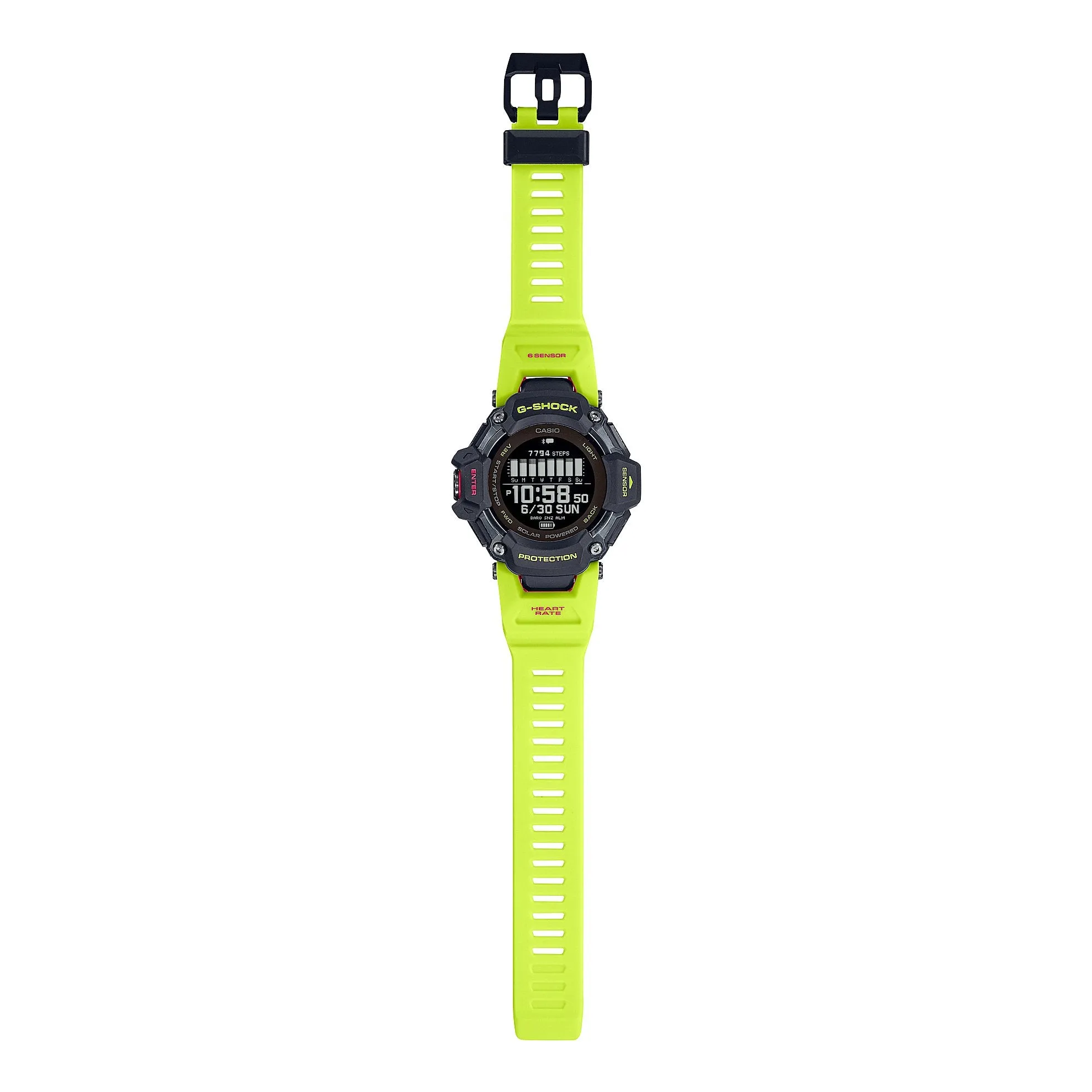 G-Shock GBDH2000 Move HRM GPS Neon Yellow