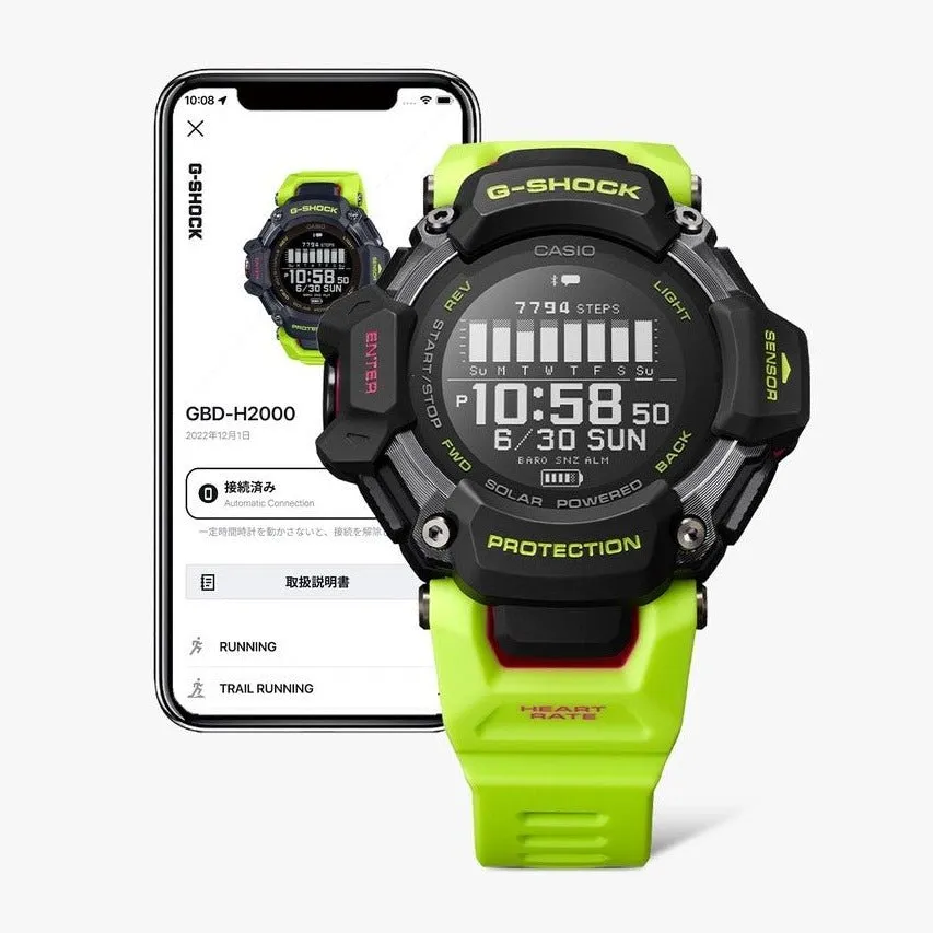 G-Shock GBDH2000 Move HRM GPS Neon Yellow