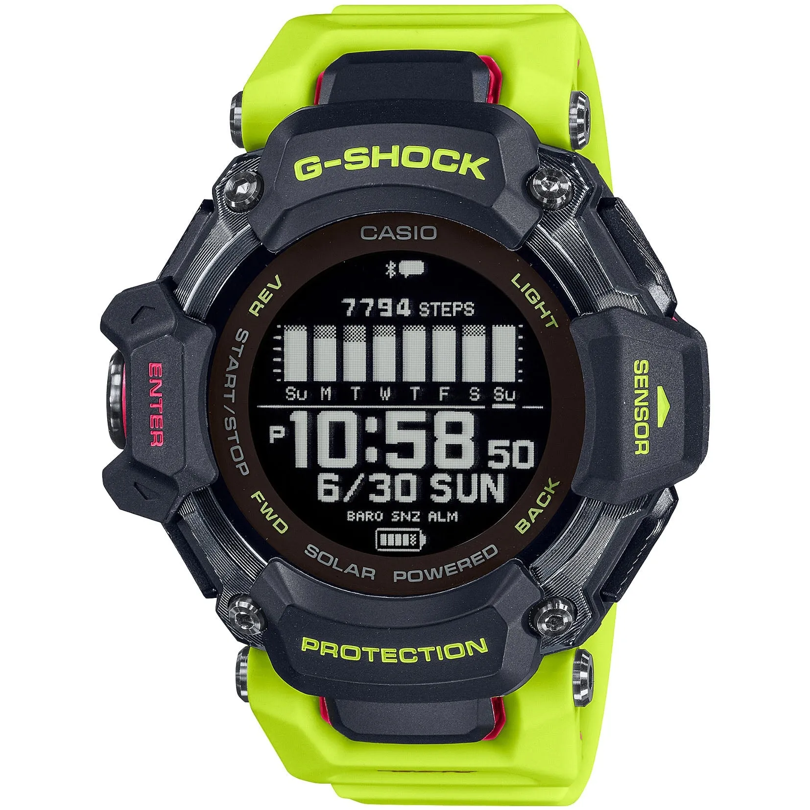G-Shock GBDH2000 Move HRM GPS Neon Yellow