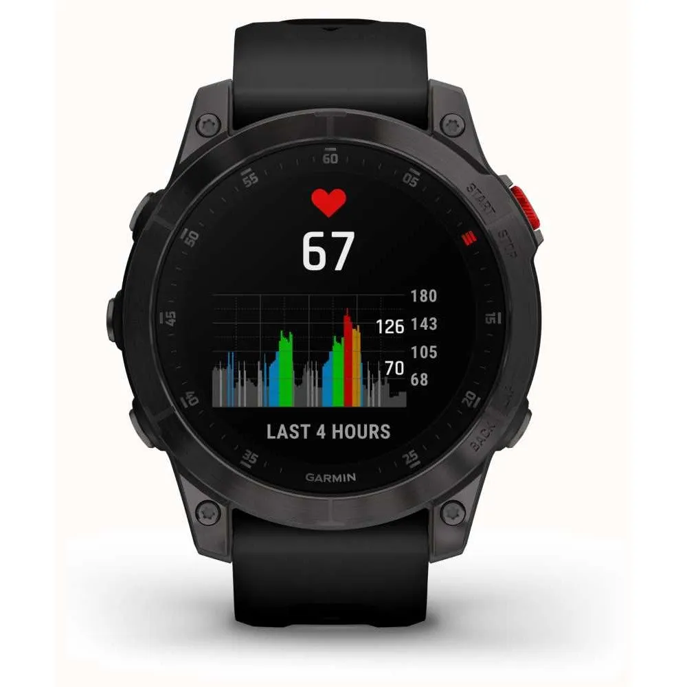 Garmin Epix Gen 2 Black, Carbon Gray DLC TI with Silicone Band