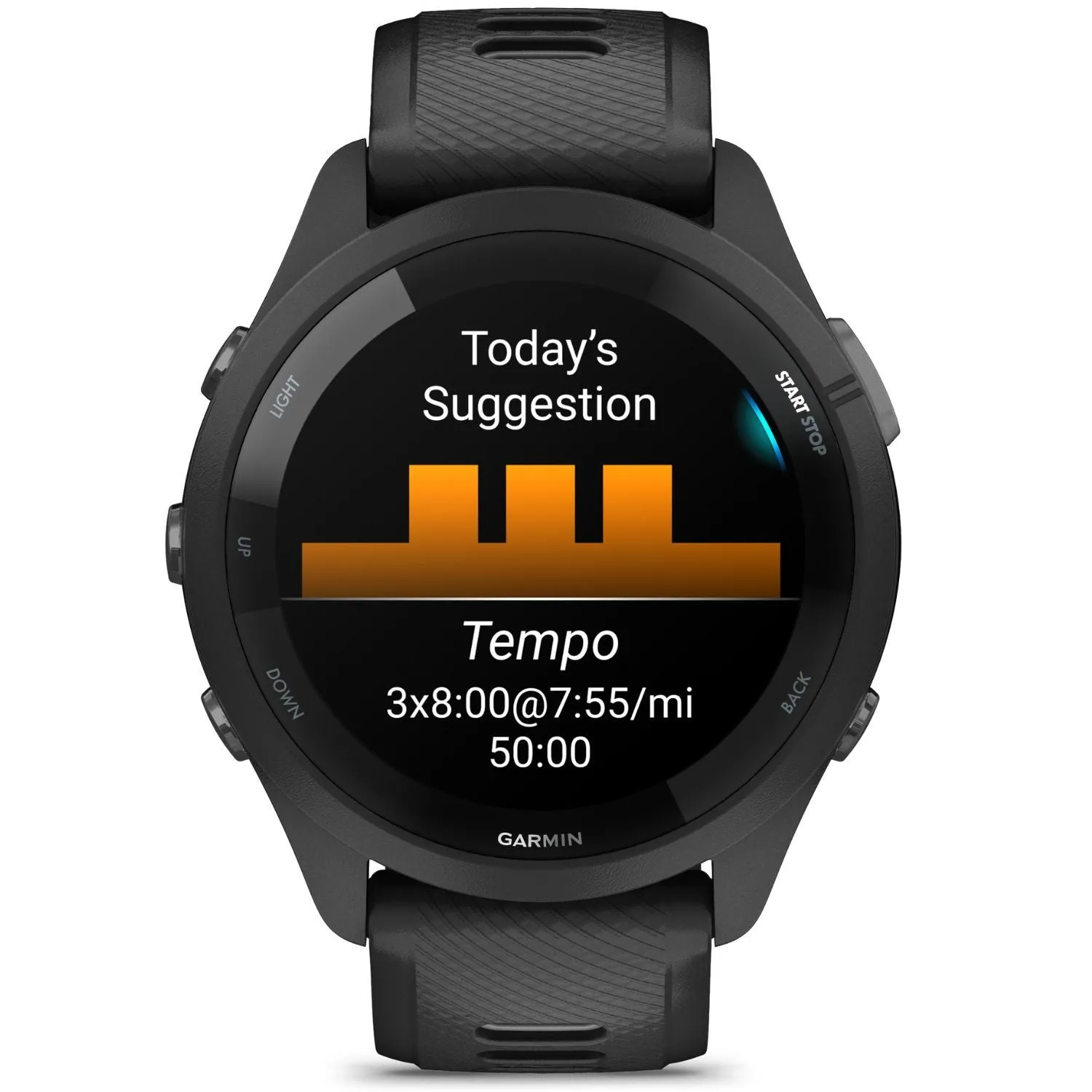 Garmin Forerunner 265 GPS Smartwatch - 46mm   Charging Dock   Dust Cover Bundle