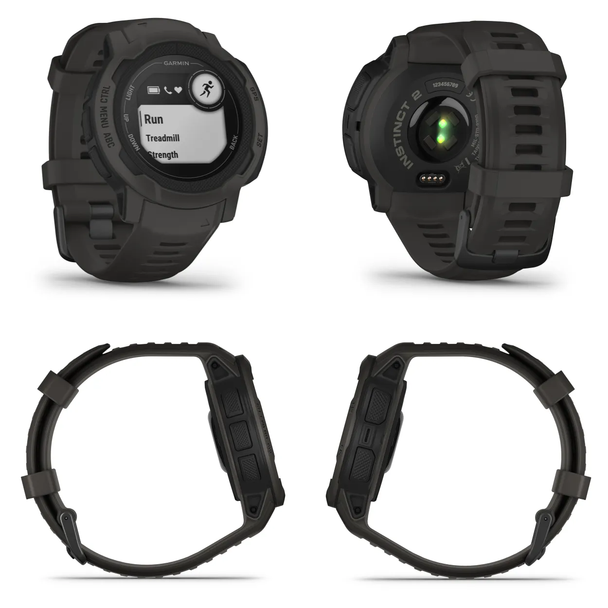 Garmin Instinct 2 GPS Rugged Outdoor Smartwatch with Wearable4U Power Bundle