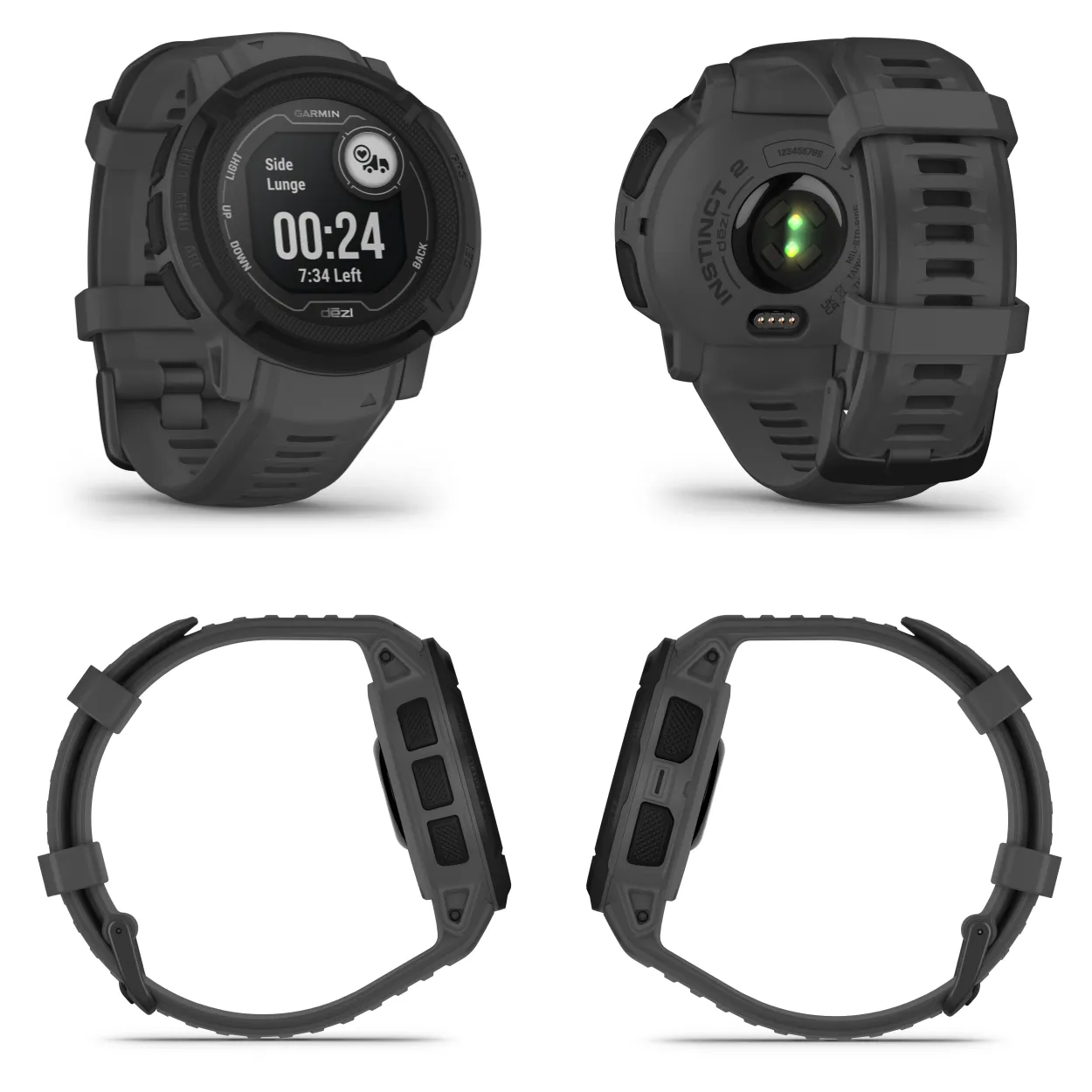 Garmin Instinct 2 GPS Rugged Outdoor Smartwatch with Wearable4U Power Bundle