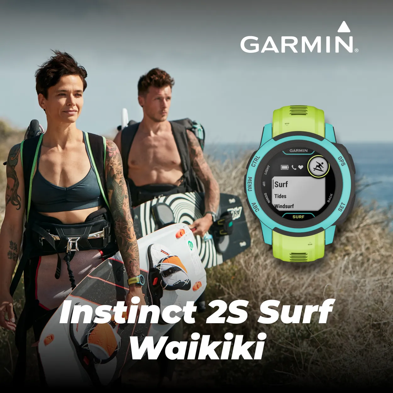 Garmin Instinct 2 GPS Rugged Outdoor Smartwatch with Wearable4U Power Bundle