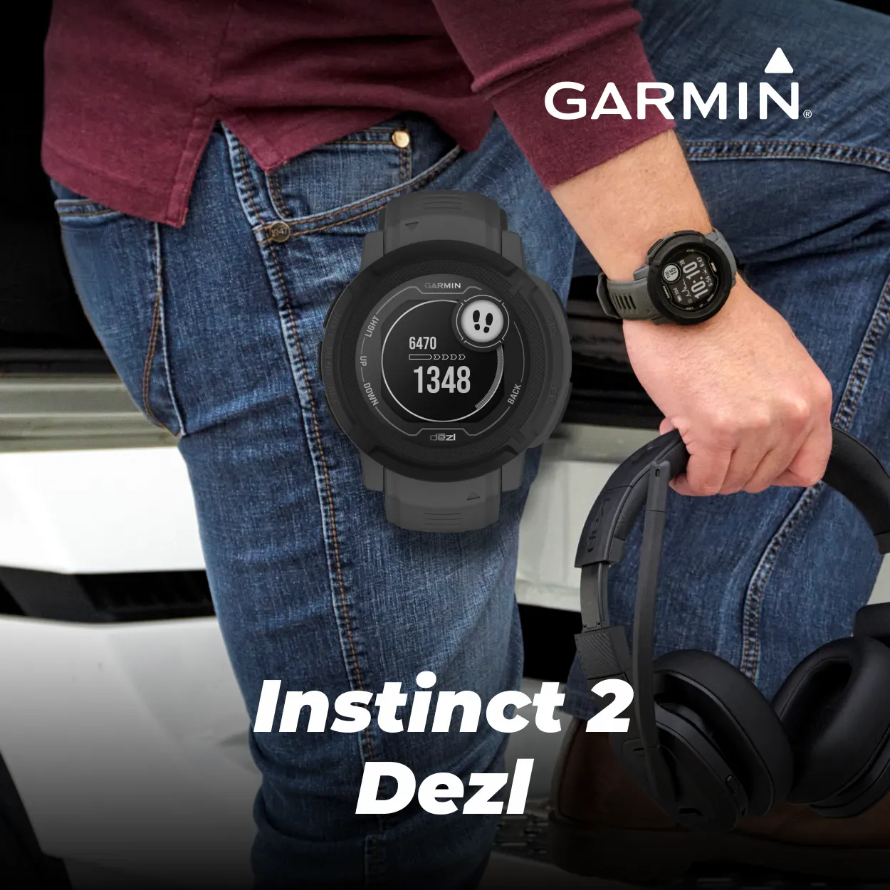 Garmin Instinct 2 GPS Rugged Outdoor Smartwatch with Wearable4U Power Bundle
