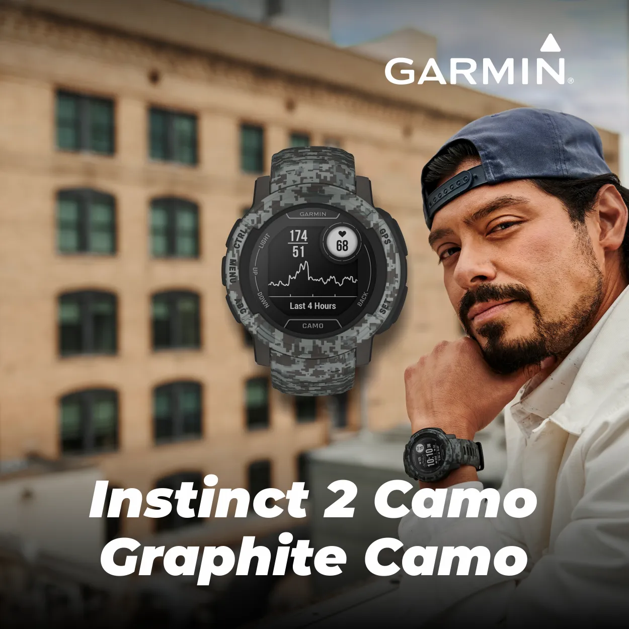 Garmin Instinct 2 GPS Rugged Outdoor Smartwatch with Wearable4U Power Bundle