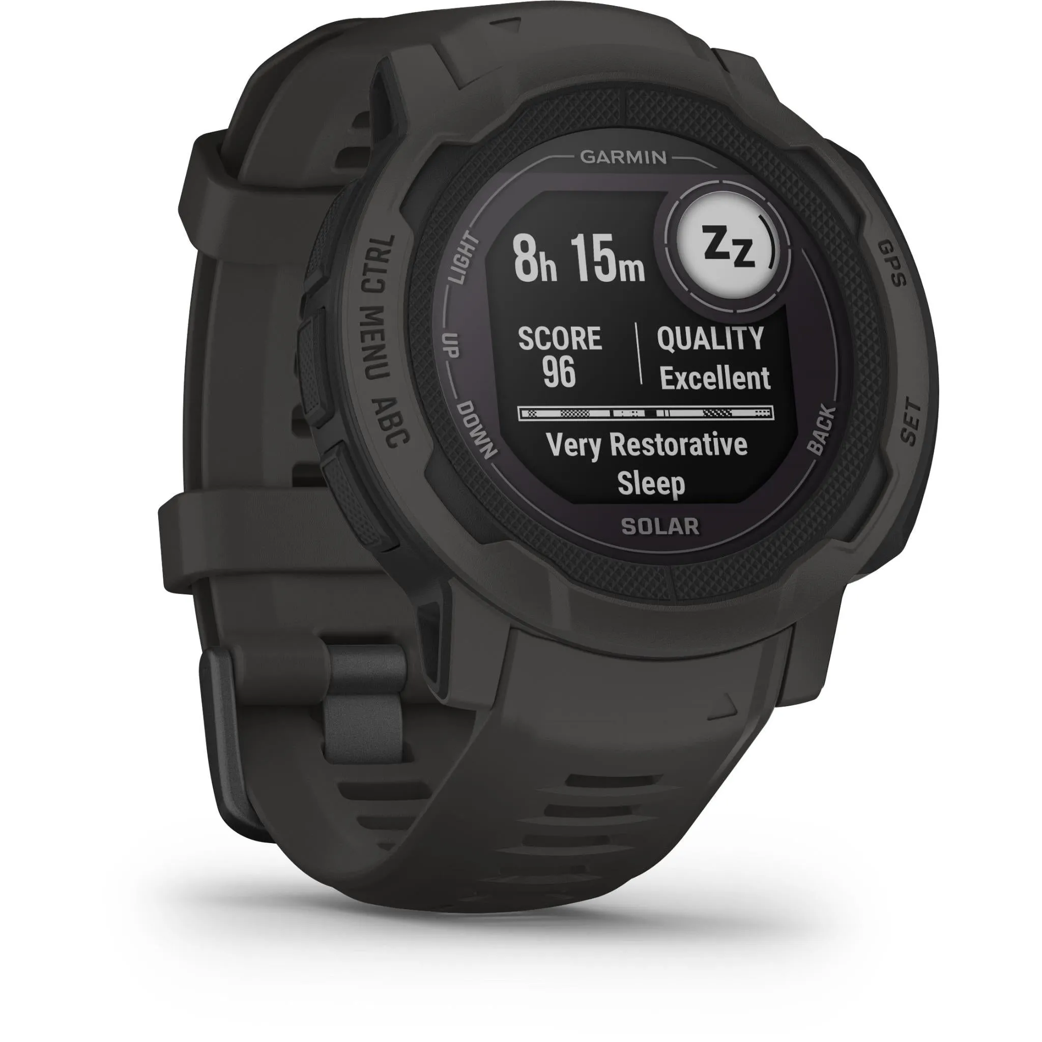 Garmin Instinct 2 Solar Rugged GPS Smart Watch - Graphite - AU Version ( Refurbished Grade - A )