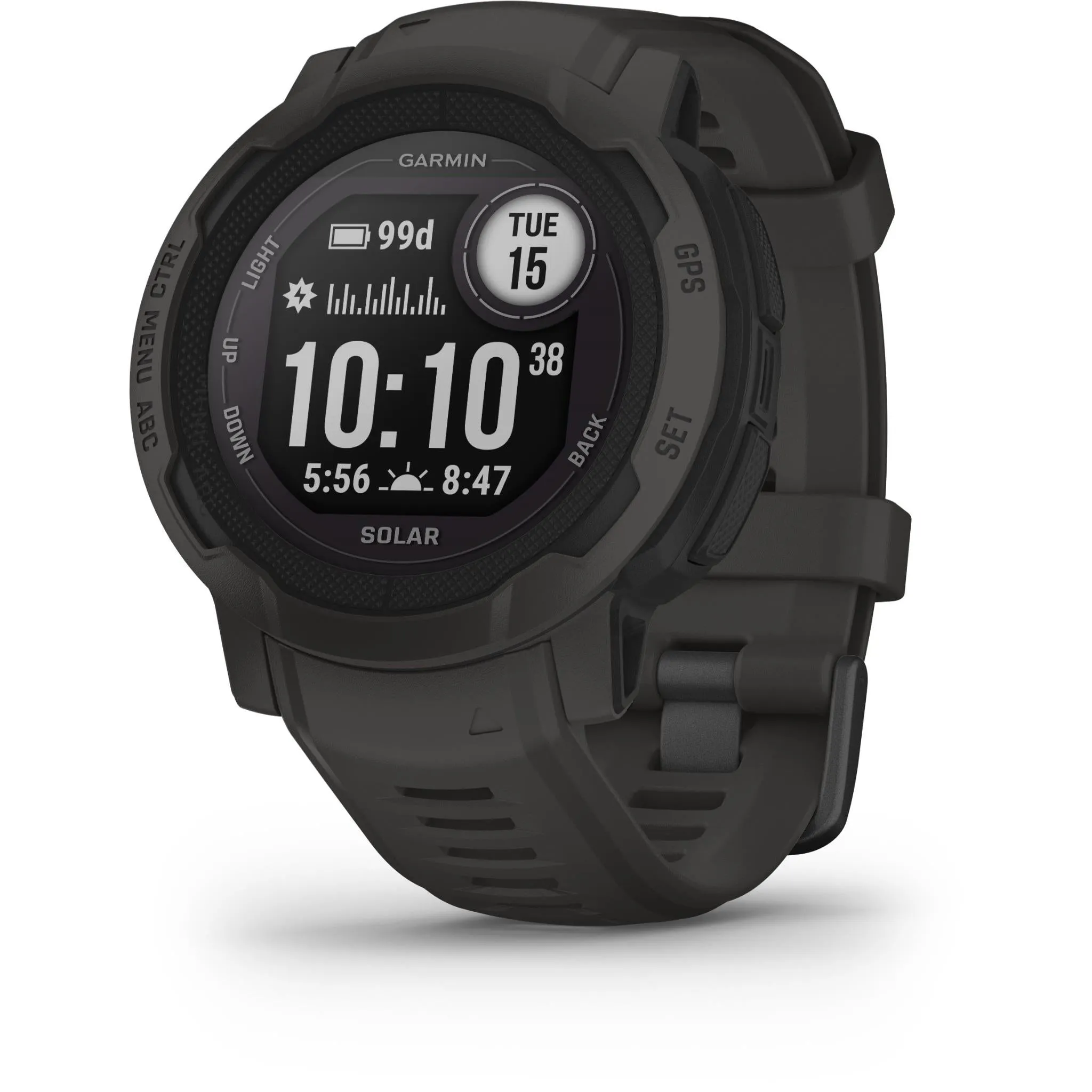 Garmin Instinct 2 Solar Rugged GPS Smart Watch - Graphite - AU Version ( Refurbished Grade - A )