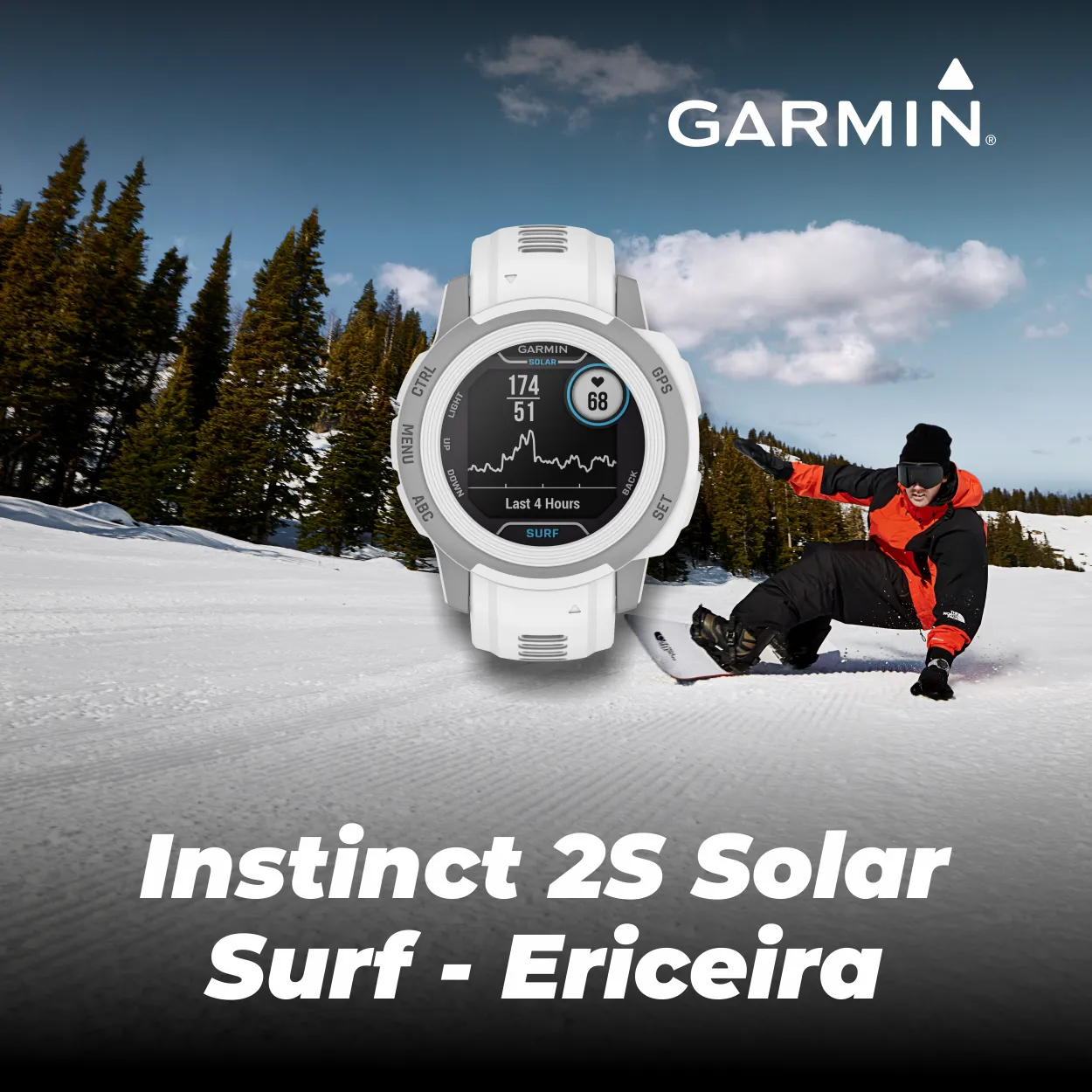 Garmin Instinct 2/2S GPS Rugged Outdoor Smartwatch with Wearable4U Black EarBuds Bundle