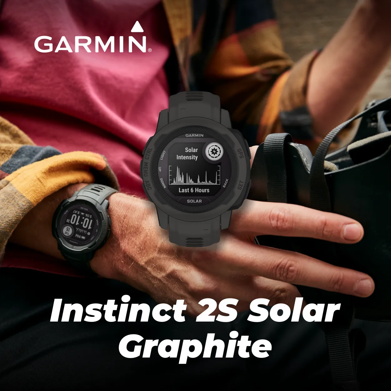 Garmin Instinct 2/2S GPS Rugged Outdoor Smartwatch with Wearable4U Black EarBuds Bundle