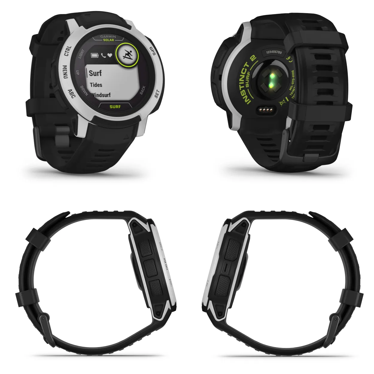 Garmin Instinct 2/2S GPS Rugged Outdoor Smartwatch with Wearable4U Black EarBuds Bundle
