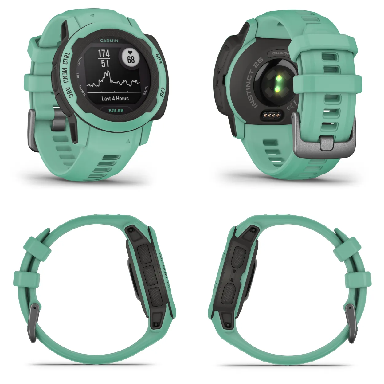 Garmin Instinct 2/2S GPS Rugged Outdoor Smartwatch with Wearable4U Black EarBuds Bundle