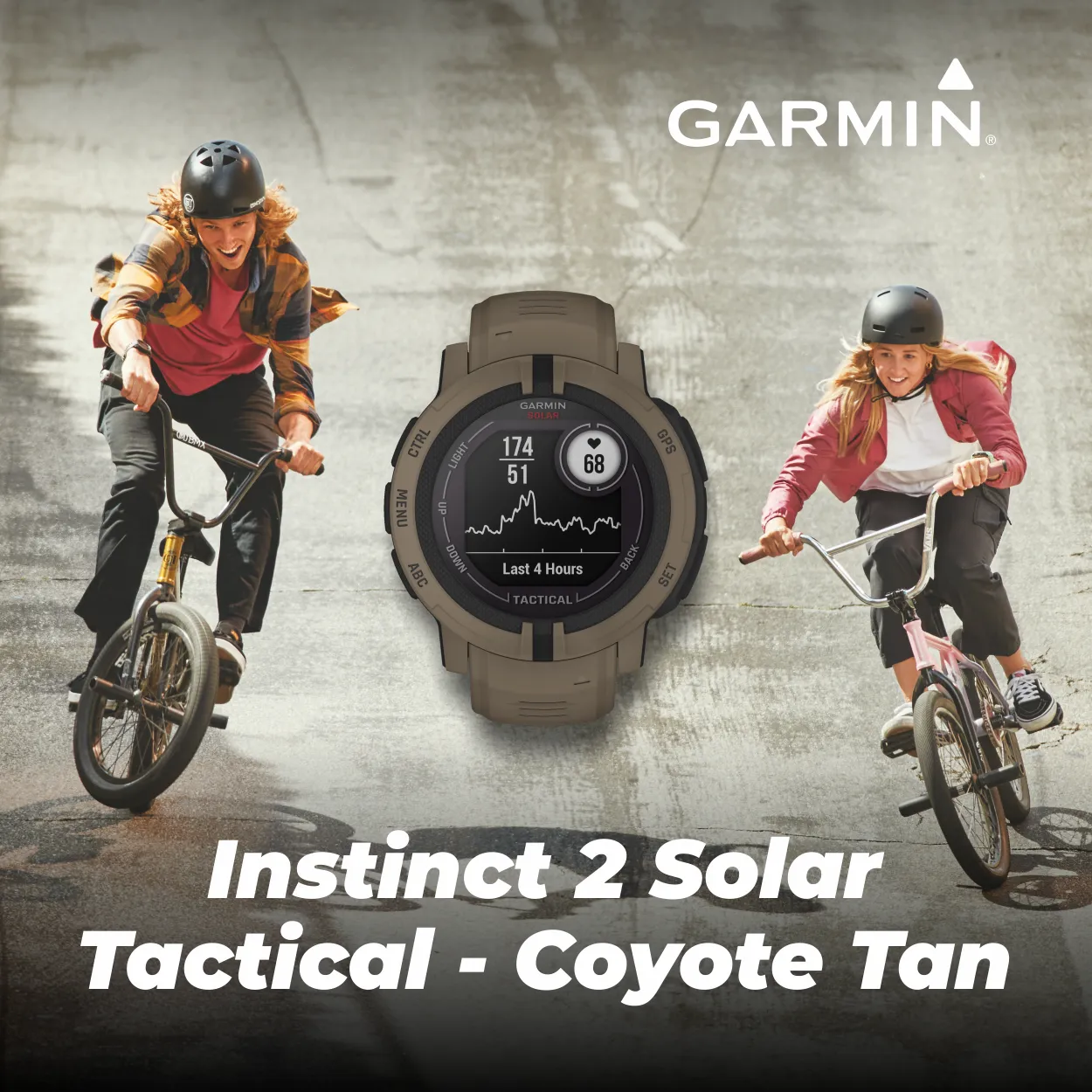 Garmin Instinct 2/2S GPS Rugged Outdoor Smartwatch with Wearable4U Black EarBuds Bundle