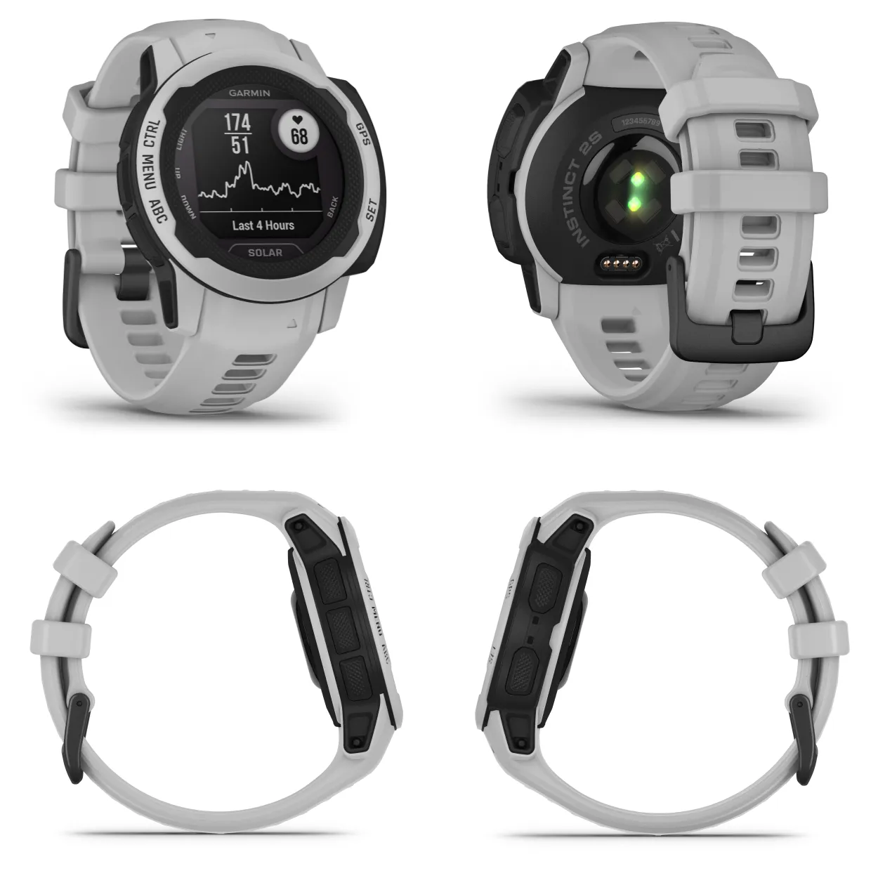 Garmin Instinct 2/2S GPS Rugged Outdoor Smartwatch with Wearable4U Black EarBuds Bundle