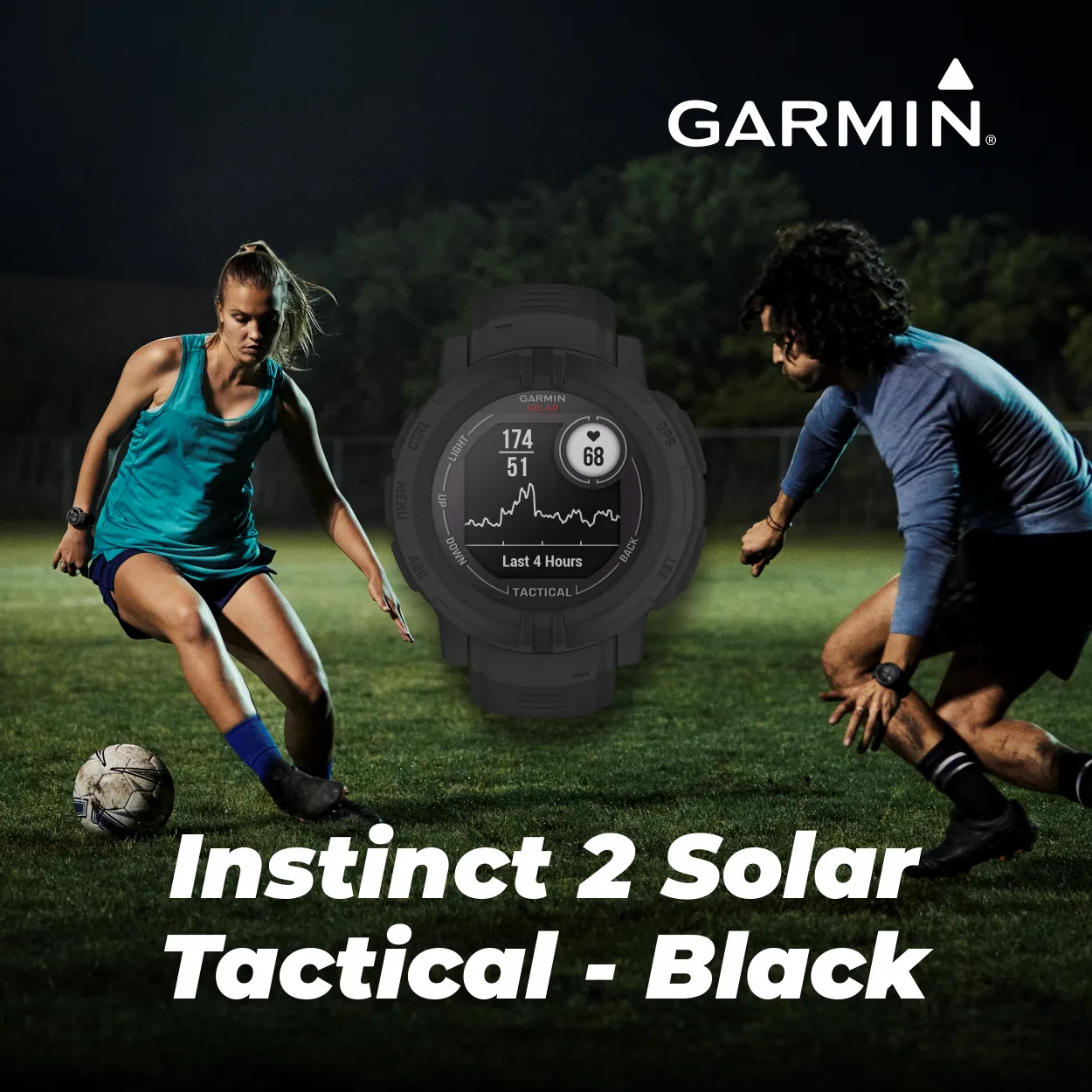 Garmin Instinct 2/2S GPS Rugged Outdoor Smartwatch with Wearable4U Black EarBuds Bundle