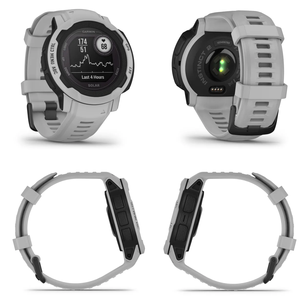Garmin Instinct 2/2S GPS Rugged Outdoor Smartwatch with Wearable4U Black EarBuds Bundle