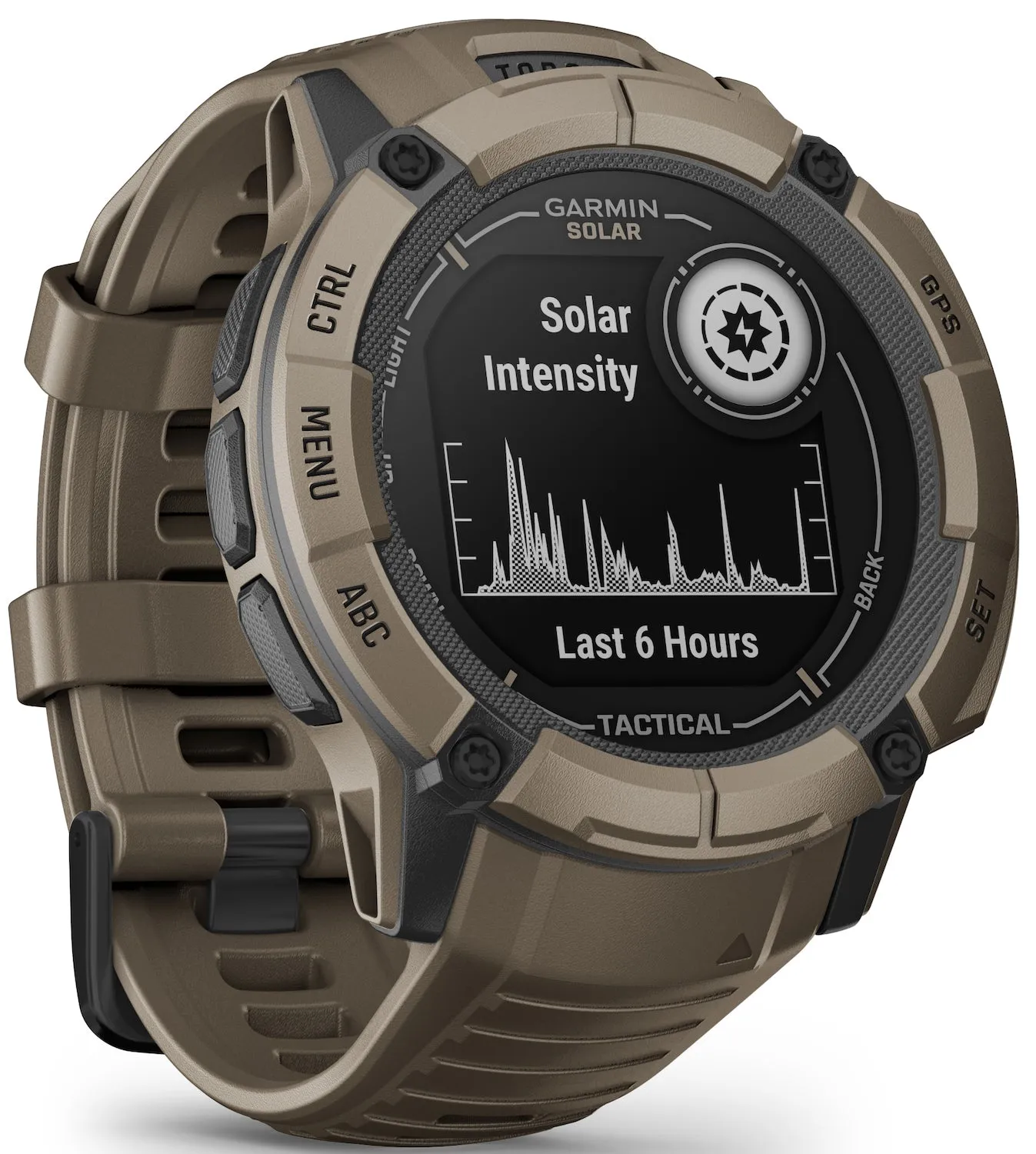 Garmin Instinct 2X Solar Tactical Edition Coyote Tan Watch