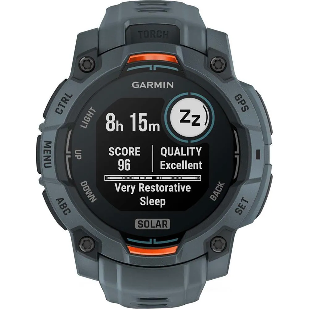 Garmin Instinct 3 - 45 mm GPS Smartwatch SOLAR Twilight   2 Year Warranty Bundle