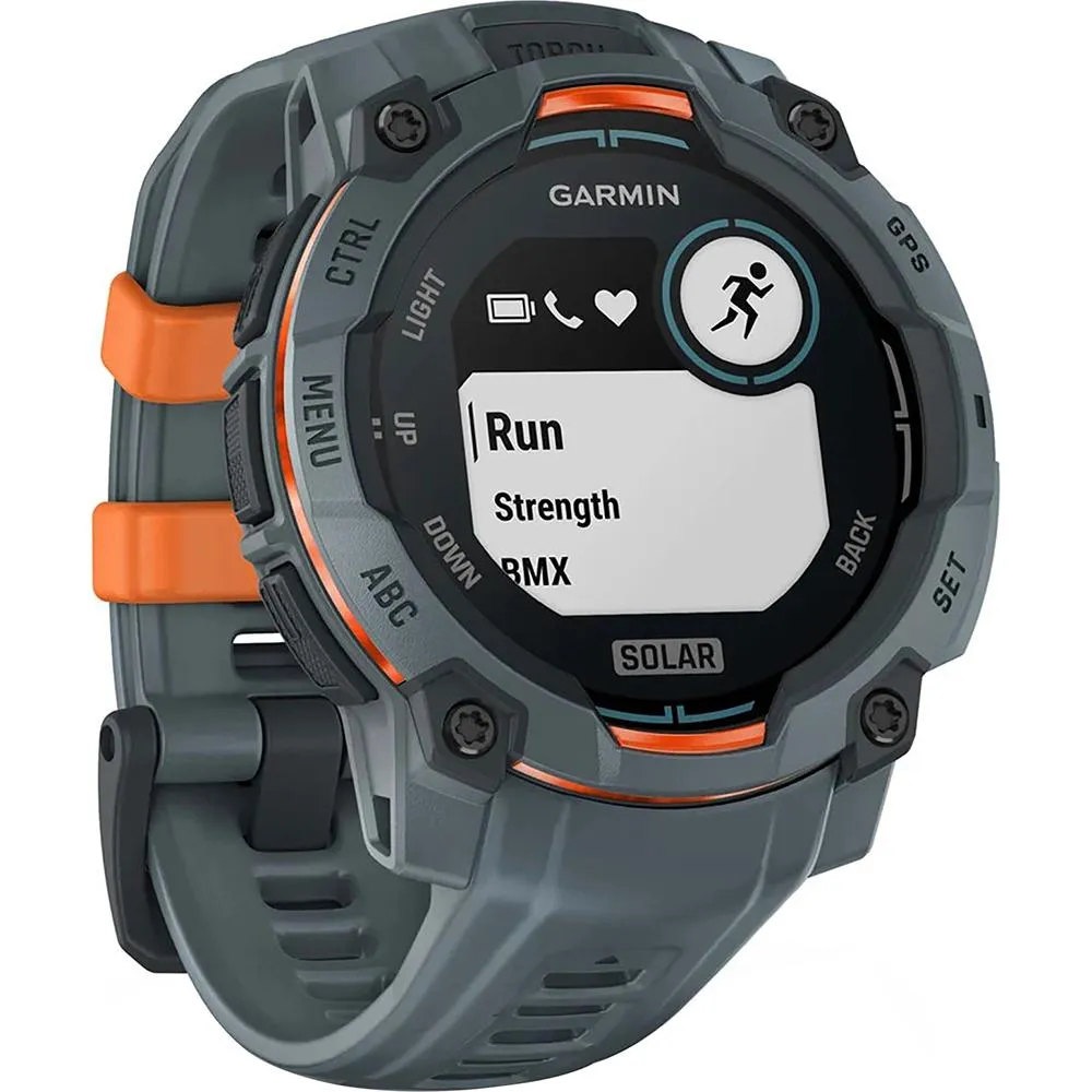Garmin Instinct 3 - 45 mm GPS Smartwatch SOLAR Twilight   2 Year Warranty Bundle