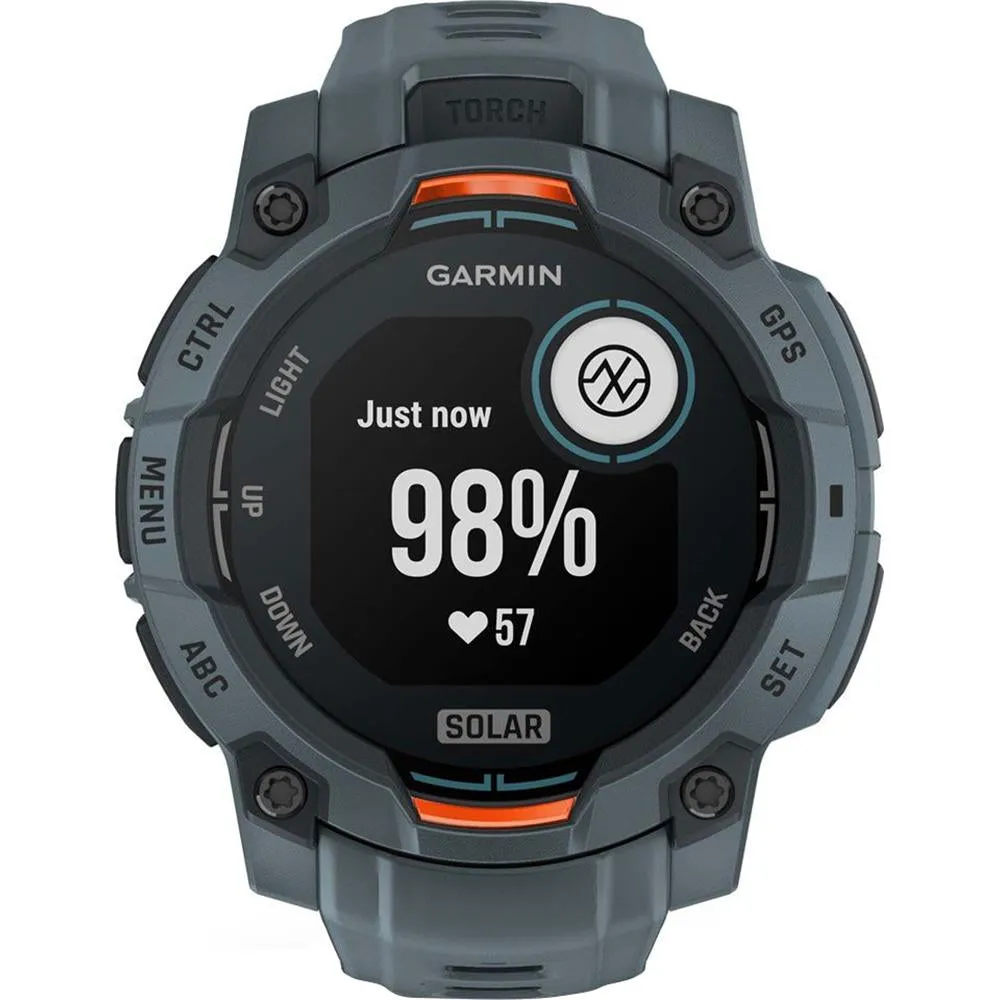Garmin Instinct 3 - 45 mm GPS Smartwatch SOLAR Twilight   2 Year Warranty Bundle