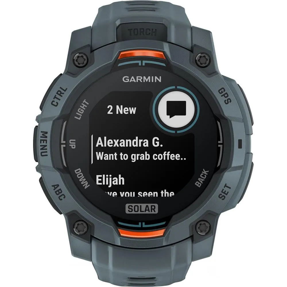 Garmin Instinct 3 - 45 mm GPS Smartwatch SOLAR Twilight   2 Year Warranty Bundle