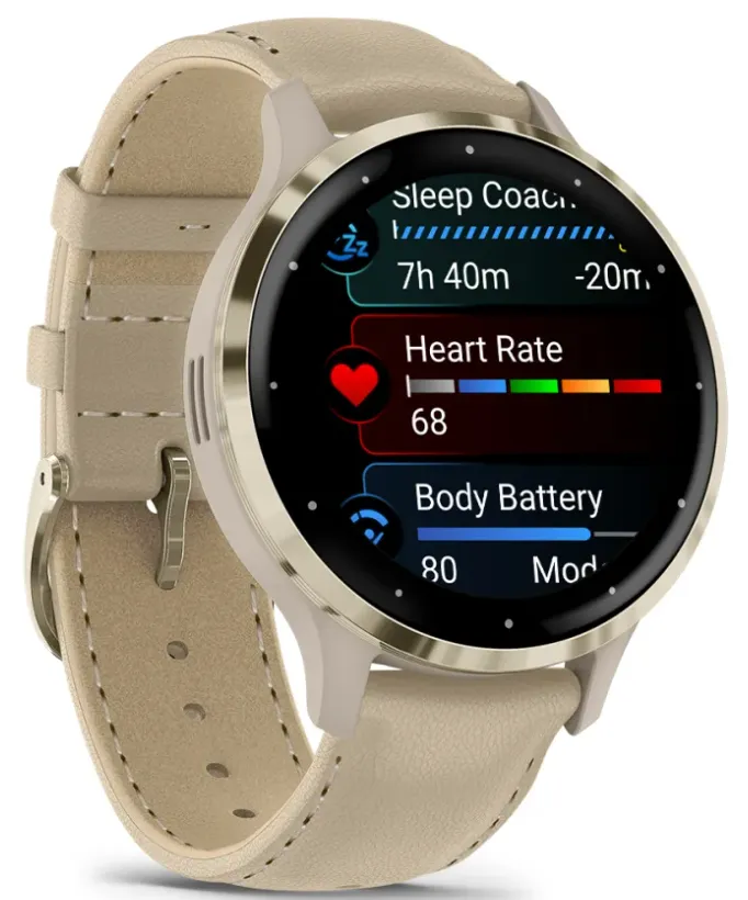 Garmin Venu 3S Soft Gold Smartwatch Watch