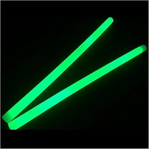 Glow Sticks Bulk Wholesale, 100 12” Green Industrial Grade Jumbo Light Sticks, Bright Color, Glow 14 Hrs, Safety Glow Stick w/ 3-year Shelf Life, Ideal for Camping & Emergency, GlowWithUs Brand