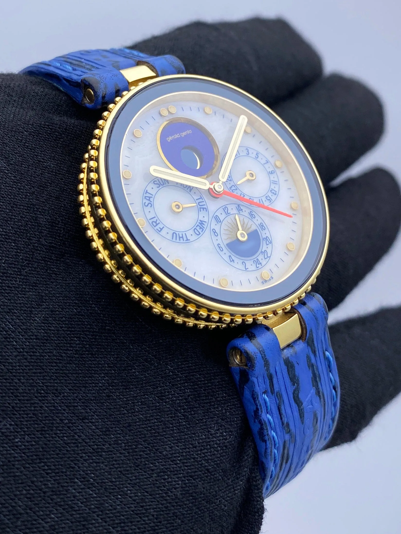 Gérald Genta Gefica G.2778.7 MOP Moon Phase Watch Papers