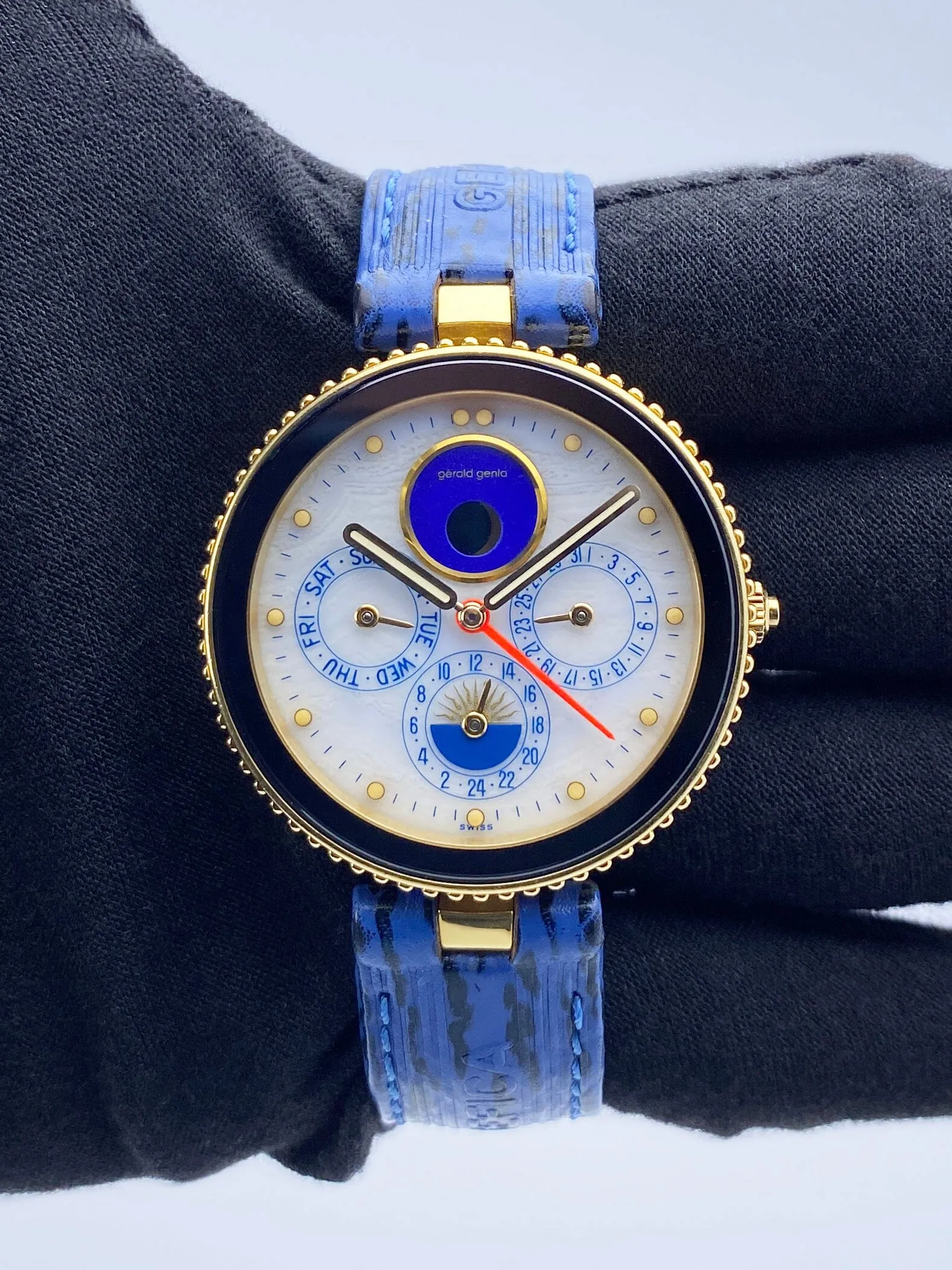 Gérald Genta Gefica G.2778.7 MOP Moon Phase Watch Papers
