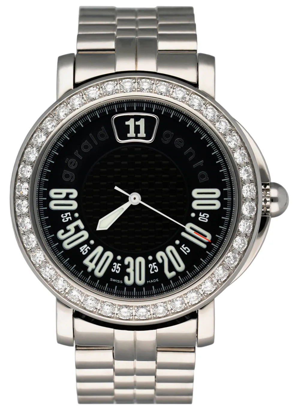Gérald Genta Retro Sport RSP.X.10 Diamonds Dial Mens Watch Box Papers