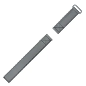 Grey Velcro® Watch Band 20mm