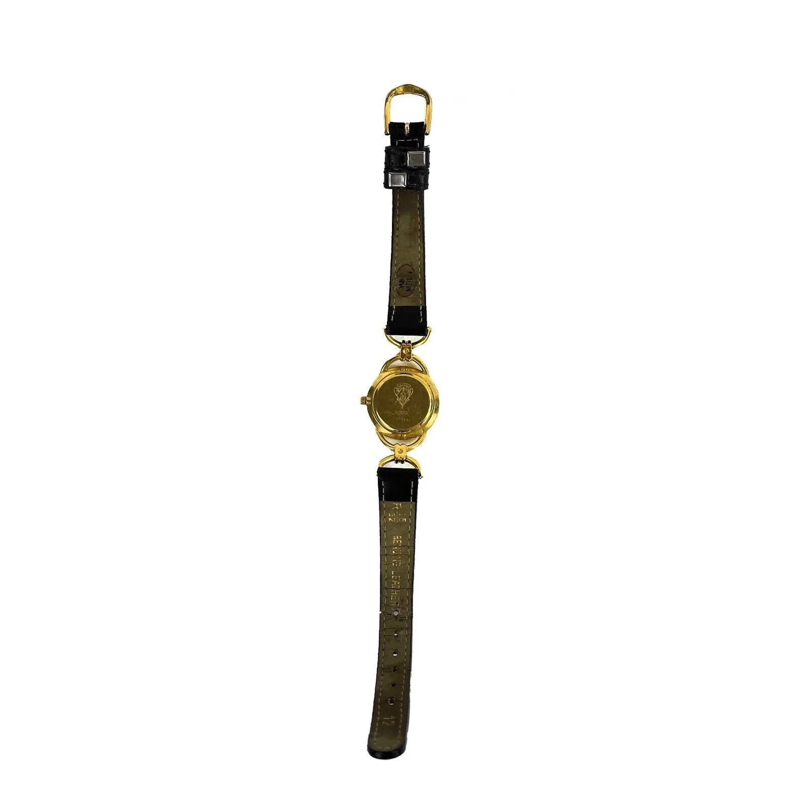 GUCCI - Vintage Women’s Gucci 6000 L Wristwatch - Black / Gold Watch NEW BATTERY