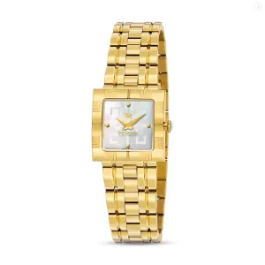 Guy Laroche Camille Ladies White MOP Dial Gold Plated Watch