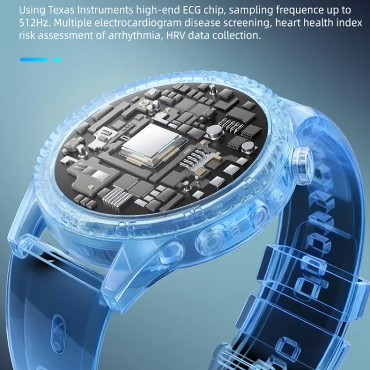 H9 1.43 inch Silicone Strap ECG Smart Watch Supports Bluetooth Calls/Smart Voice Assistant(Red)