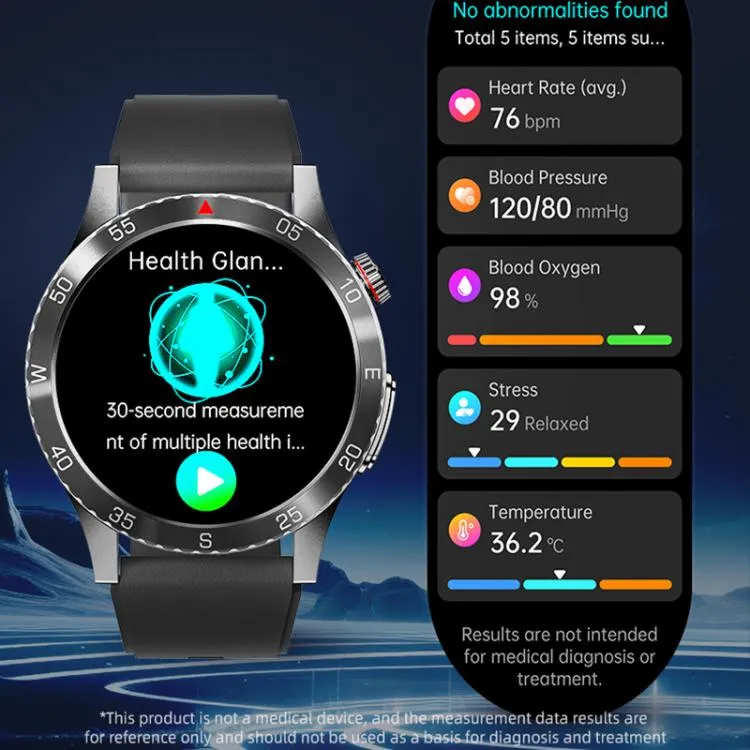 H9 1.43 inch Silicone Strap ECG Smart Watch Supports Bluetooth Calls/Smart Voice Assistant(Red)