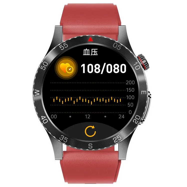 H9 1.43 inch Silicone Strap ECG Smart Watch Supports Bluetooth Calls/Smart Voice Assistant(Red)