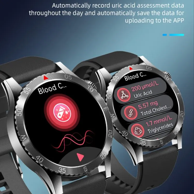 H9 1.43 inch Silicone Strap ECG Smart Watch Supports Bluetooth Calls/Smart Voice Assistant(Red)